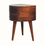 Fernald Tripod Bedside - Chestnut Bedside Tables - Bokel Home