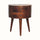 Fernald Tripod Bedside with 2 Drawers, Small - Chestnut