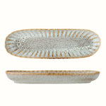Fleur Blue Stoneware Serving Plate by Bloomingville Decorative Bowls & Trays - Bokel Home