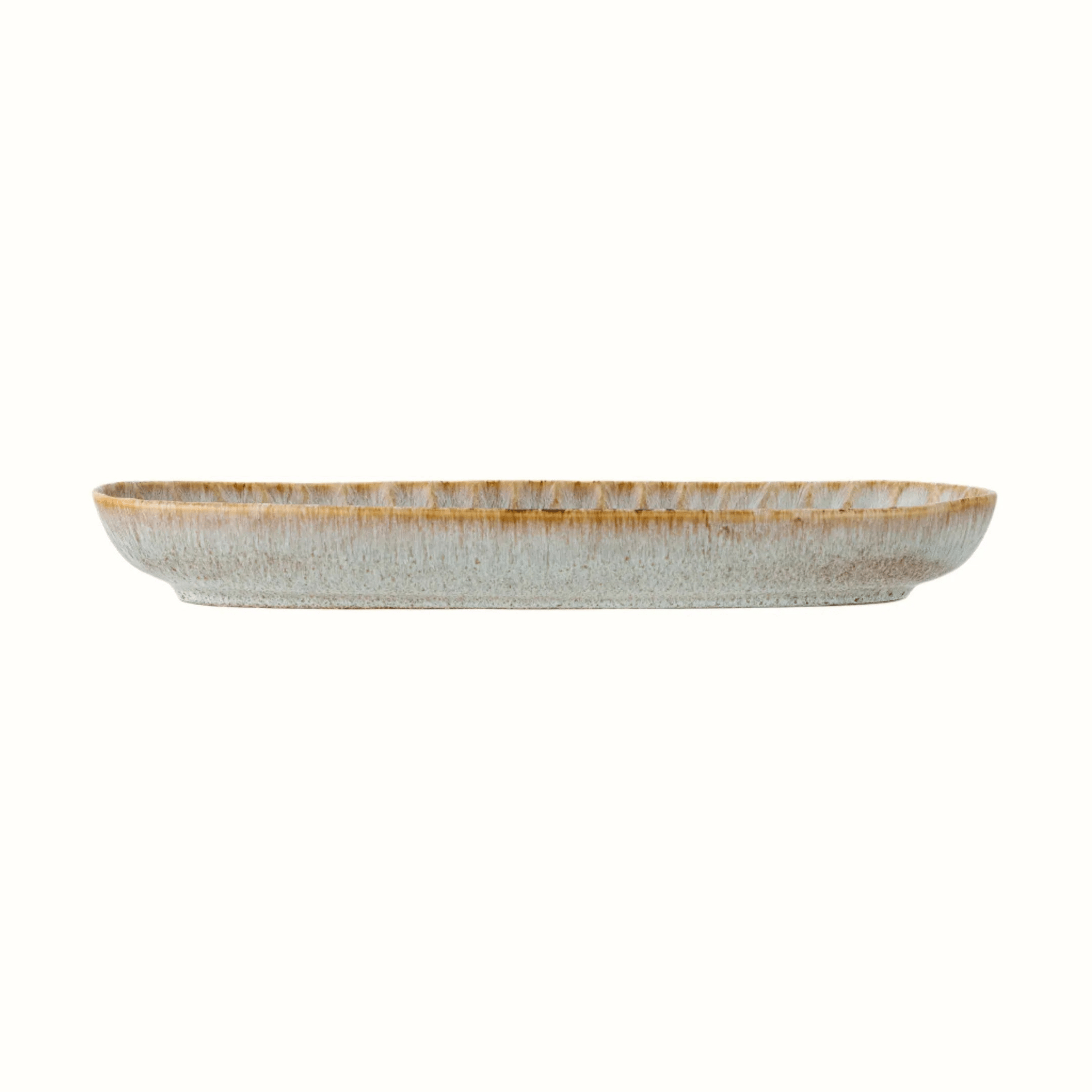 Fleur Blue Stoneware Serving Plate by Bloomingville Decorative Bowls & Trays - Bokel Home