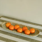 Fleur Blue Stoneware Serving Plate by Bloomingville Decorative Bowls & Trays - Bokel Home