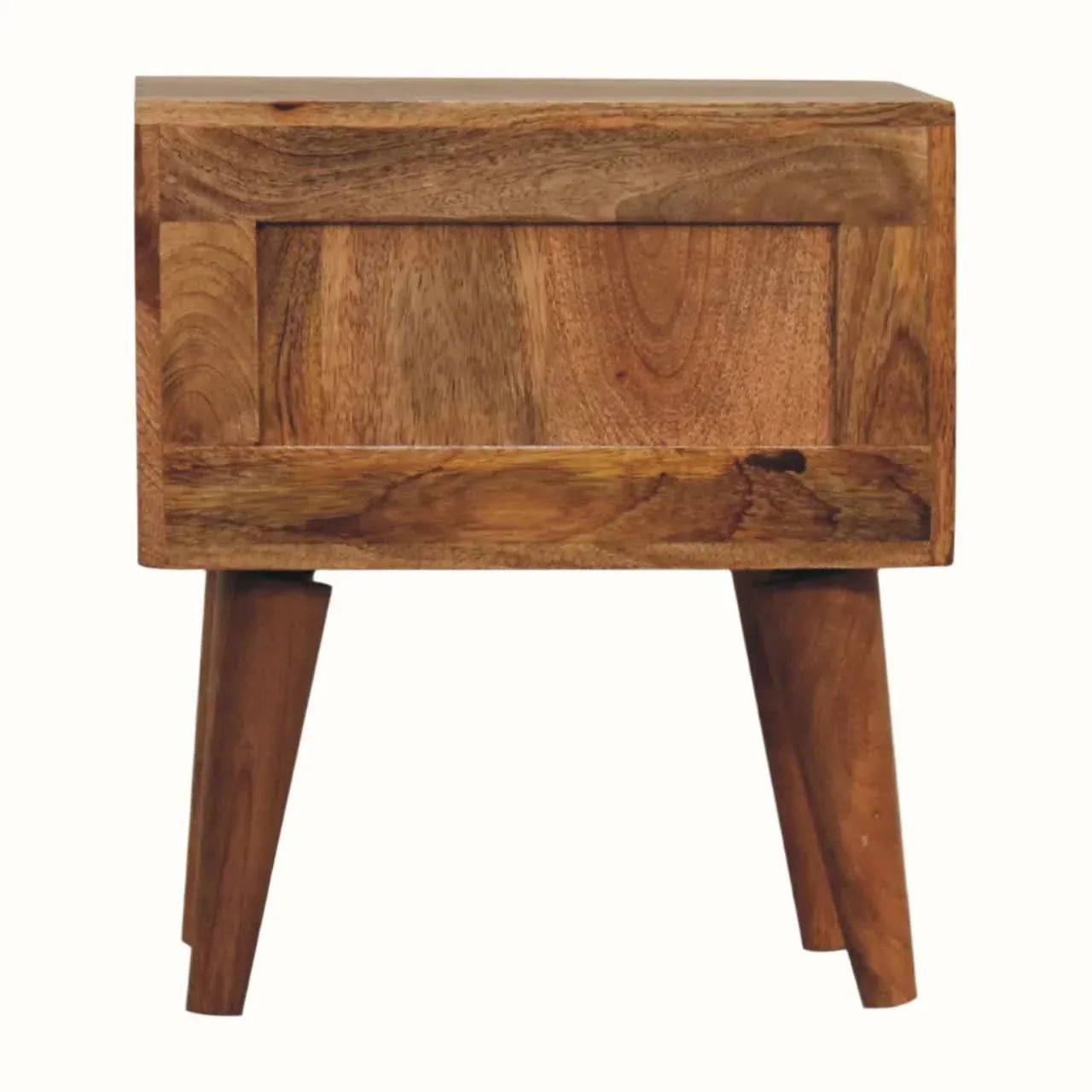 Fogel 2 Drawer Bedside Table, Small - Natural Bedside Tables - Bokel Home