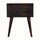 Fogel Bedside Table 2 Drawers, Medium - Ash Black Bedside Tables - Bokel Home