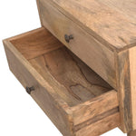 Fogel Bedside Table 2 Drawers, Medium - Natural Bedside Tables - Bokel Home