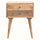 Fogel Bedside Table 2 Drawers, Medium - Natural Bedside Tables - Bokel Home