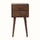 Fogel Bedside Table 2 Drawers, Mini - Classic Grey Bedside Tables - Bokel Home
