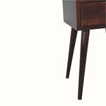 Fogel Bedside Table 2 Drawers, Mini - Light Walnut Bedside Tables - Bokel Home