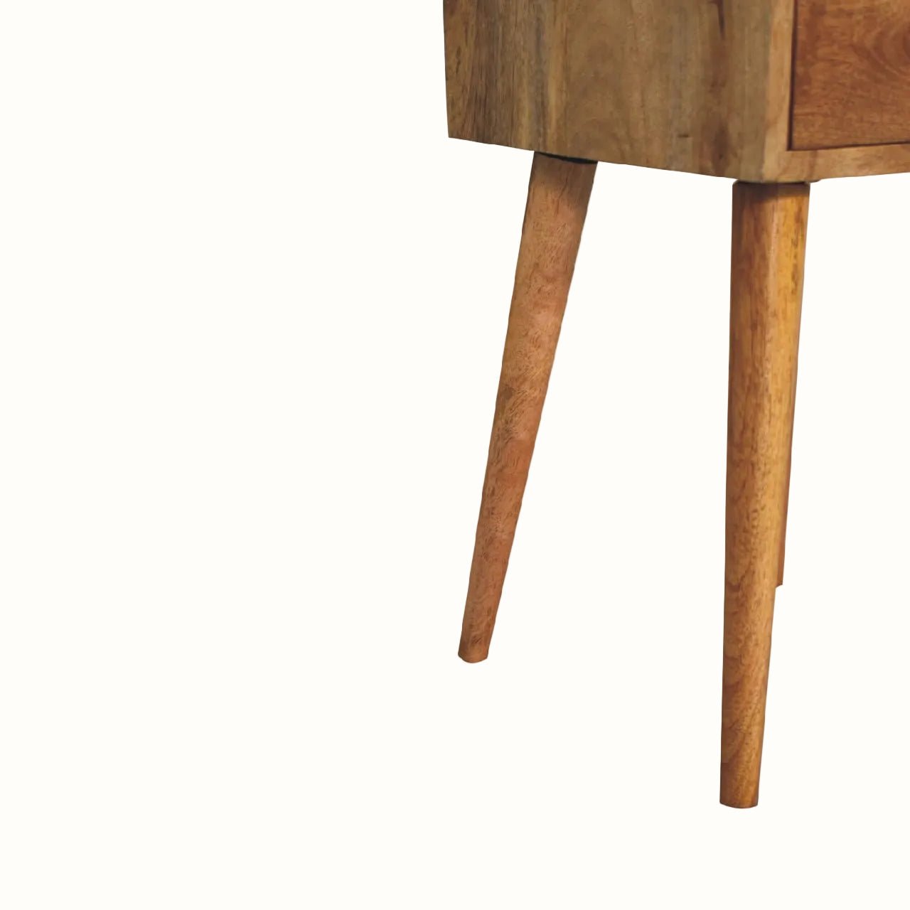 Fogel Bedside Table 2 Drawers, Mini - Natural Bedside Tables - Bokel Home