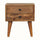 Fogel Bedside Table 2 Drawers, Small - Natural Bedside Tables - Bokel Home