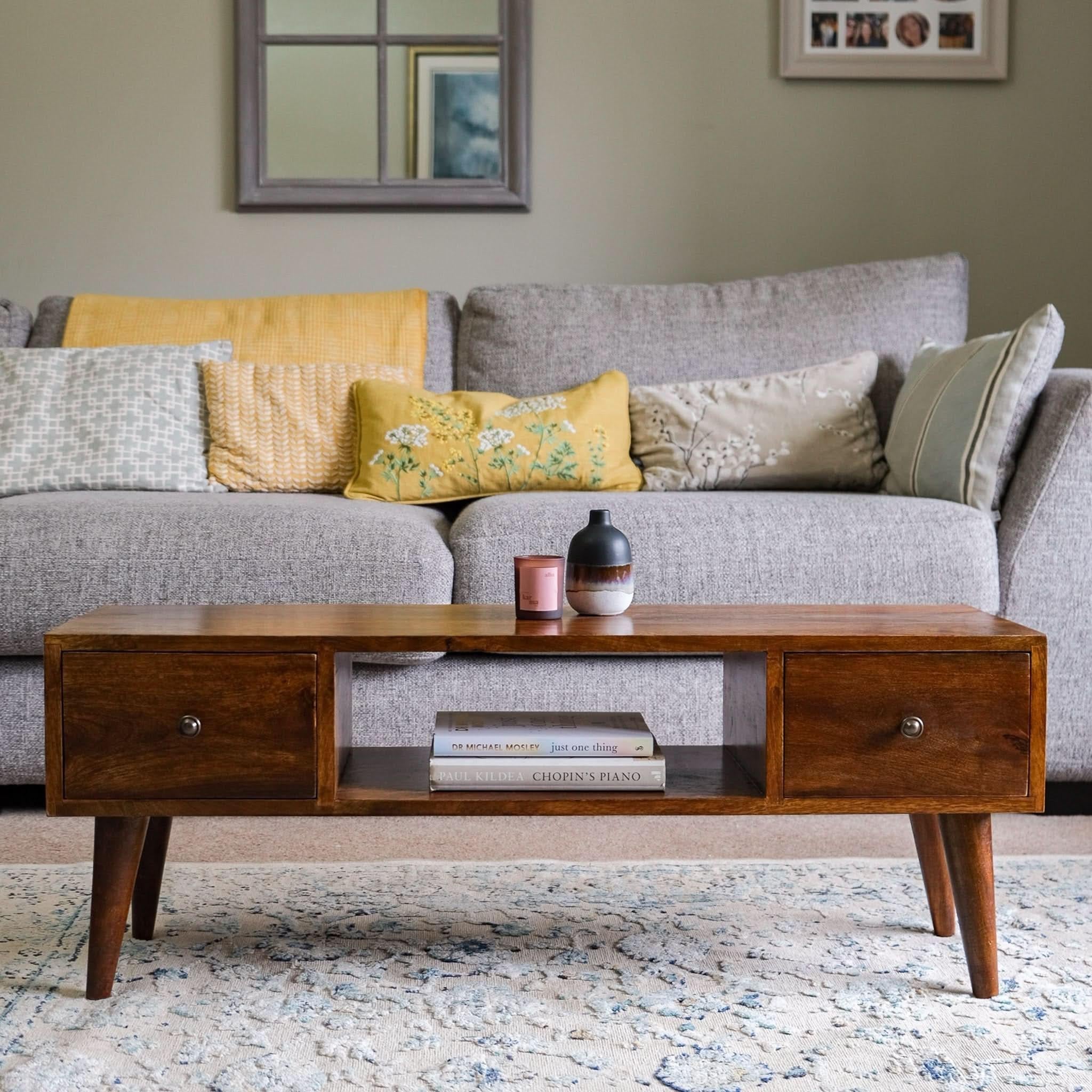 Fogel Coffee Table, Small - Chestnut Coffee Tables - Bokel Home