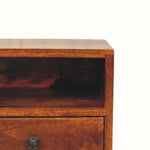 Fogel Floating Bedside Table, Small - Chestnut Bedside Tables - Bokel Home