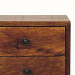Fogel Floating Bedside Table, Small - Chestnut Bedside Tables - Bokel Home
