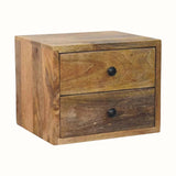 Fogel Floating Bedside Table, Small - Natural Bedside Tables - Bokel Home