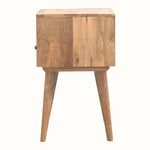 Fogel Open Bedside Table 1 Drawer, Medium - Natural Bedside Tables - Bokel Home