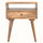 Fogel Open Bedside Table 1 Drawer, Medium - Natural Bedside Tables - Bokel Home