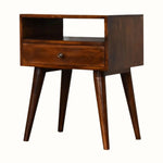 Fogel Open Bedside Table - Chestnut Bedside Tables - Bokel Home