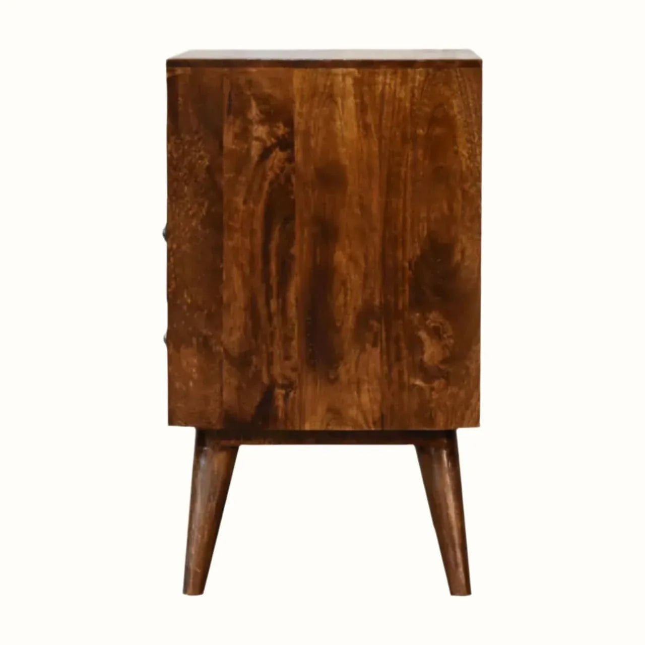 Fogel Open Bedside Table, Medium - Chestnut Bedside Tables - Bokel Home