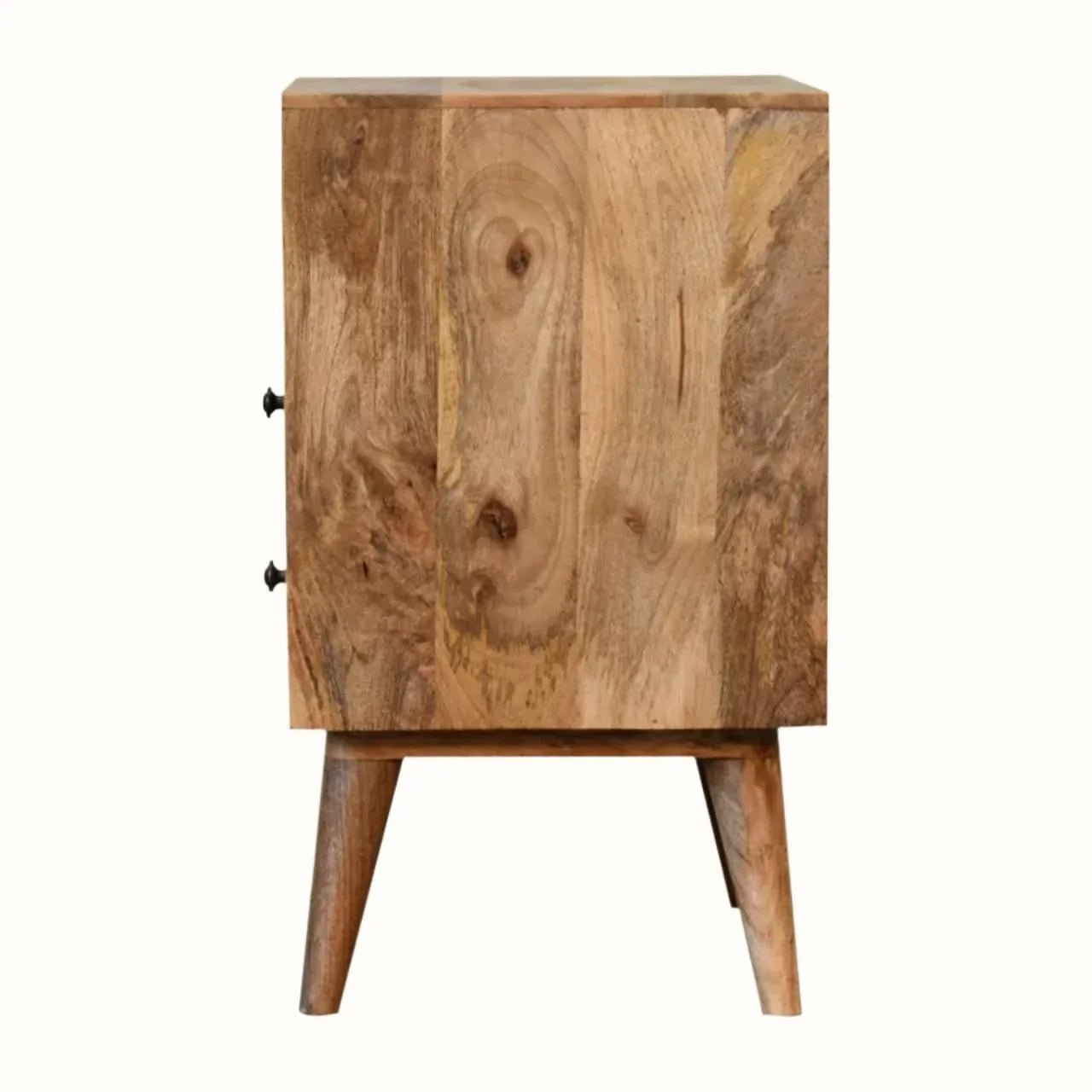 Fogel Open Bedside Table, Medium - Natural Bedside Tables - Bokel Home