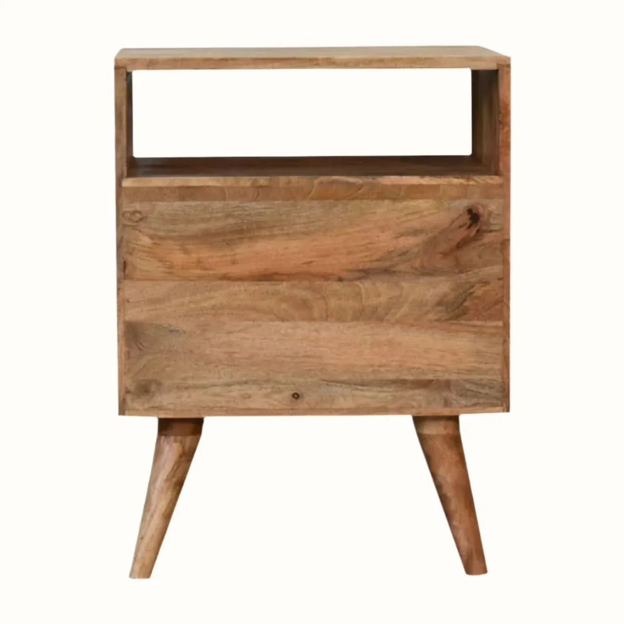 Fogel Open Bedside Table, Medium - Natural Bedside Tables - Bokel Home