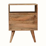 Fogel Open Bedside Table, Medium - Natural Bedside Tables - Bokel Home