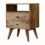Fogel Open Bedside Table, Medium - Natural Bedside Tables - Bokel Home