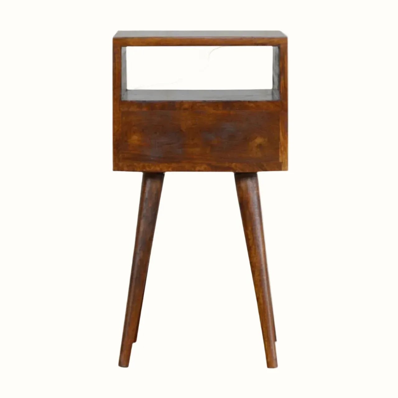 Fogel Open Bedside Table, Mini - Chestnut Bedside Tables - Bokel Home