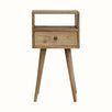 Fogel Open Bedside Table, Mini - Natural Bedside Tables - Bokel Home