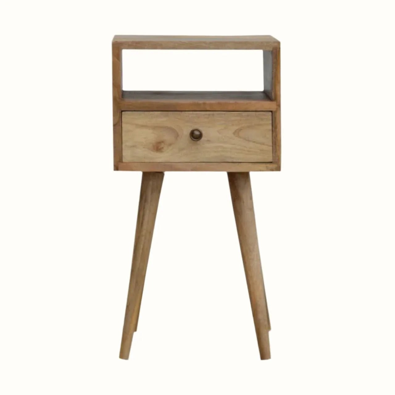 Fogel Open Bedside Table, Mini - Natural Bedside Tables - Bokel Home