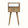 Fogel Open Bedside Table, Mini - Natural Bedside Tables - Bokel Home