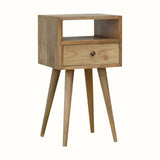 Fogel Open Bedside Table, Mini - Natural Bedside Tables - Bokel Home