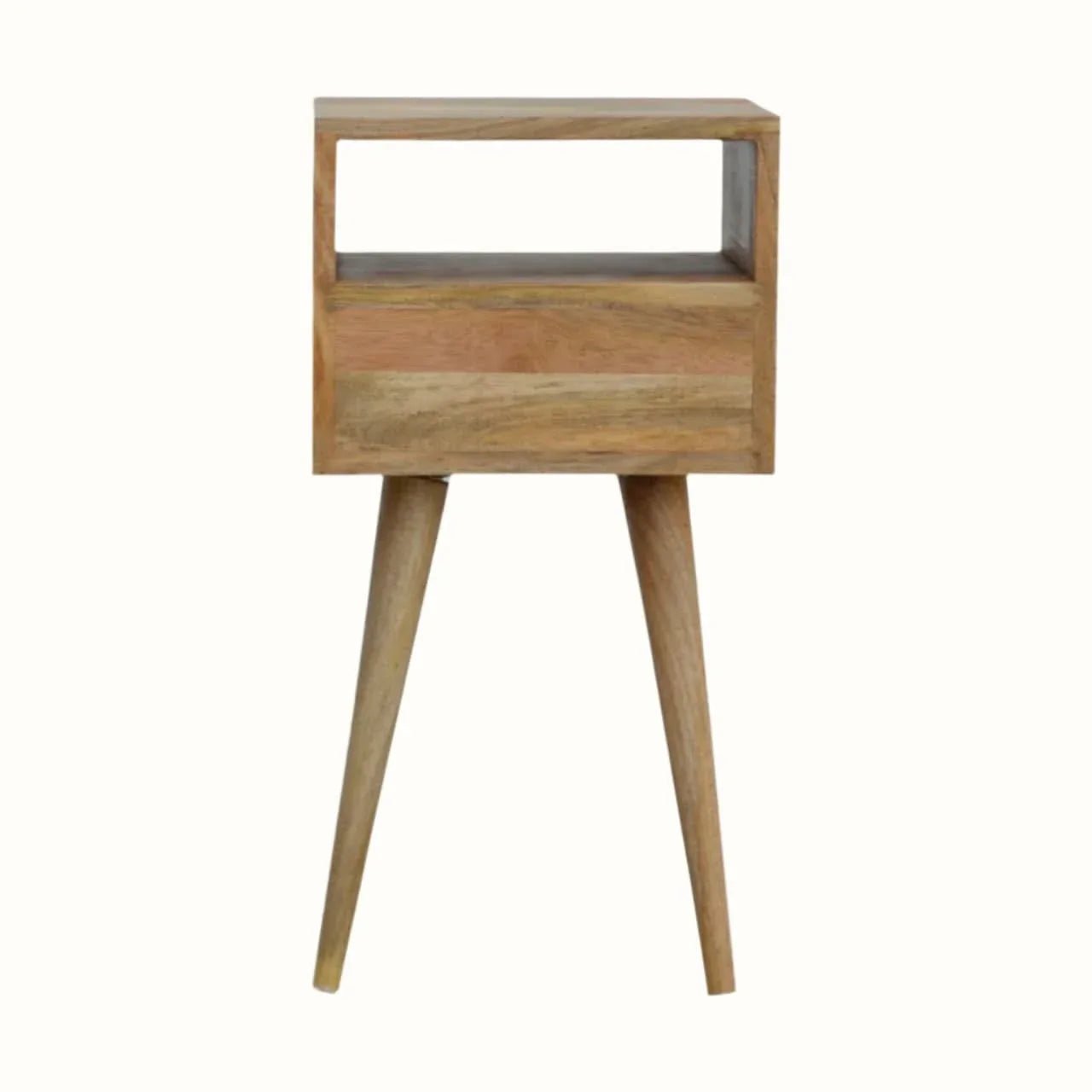 Fogel Open Bedside Table, Mini - Natural Bedside Tables - Bokel Home