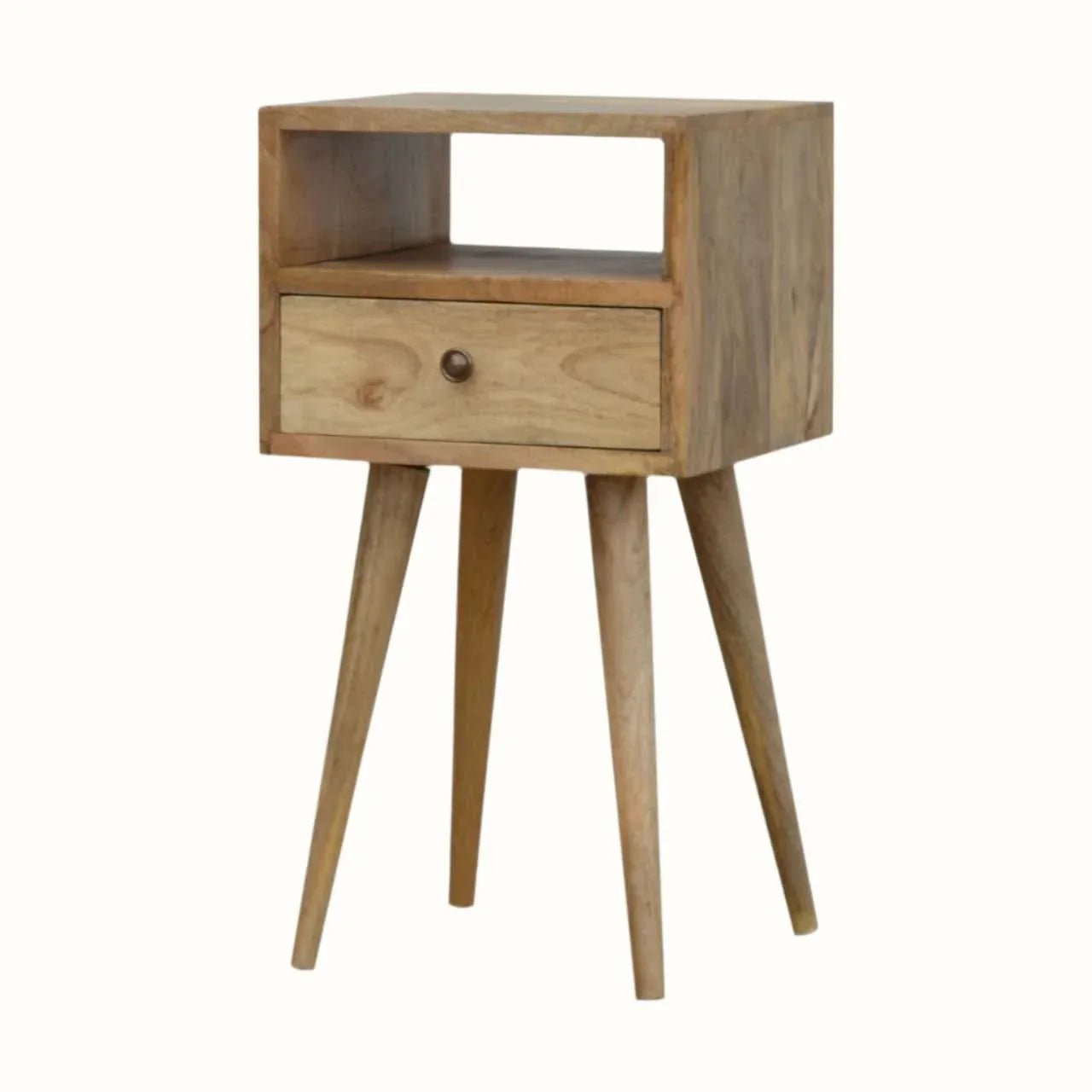 Fogel Open Bedside Table, Mini - Natural Bedside Tables - Bokel Home