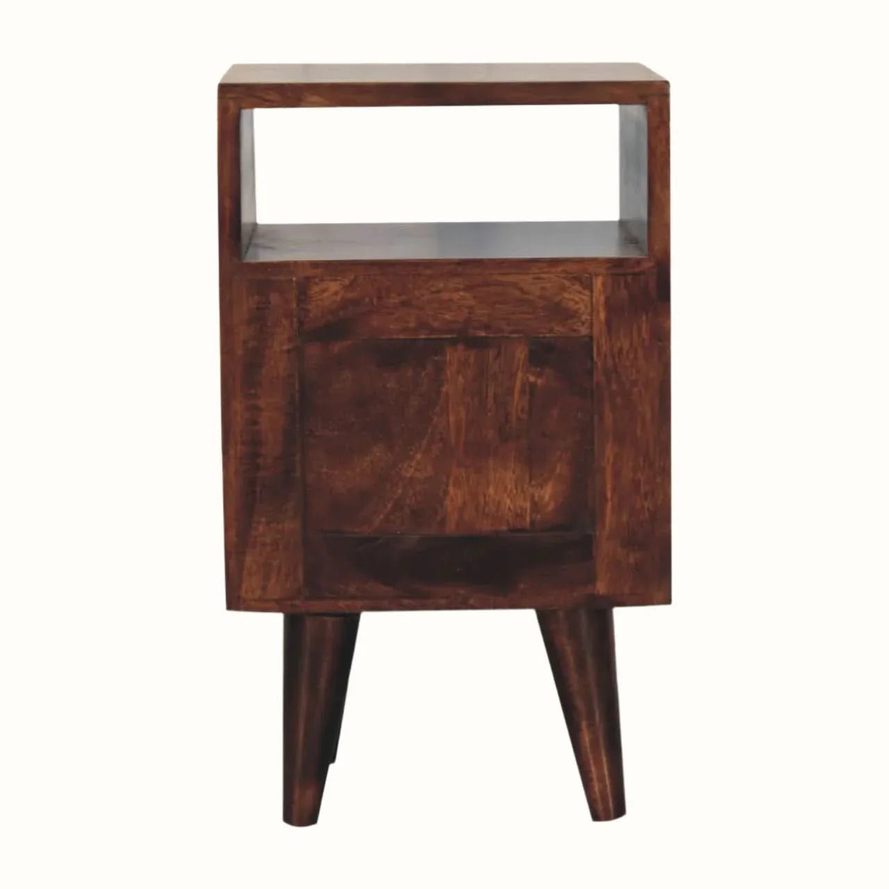 Fogel Open Bedside Table, Small - California Walnut Bedside Tables - Bokel Home