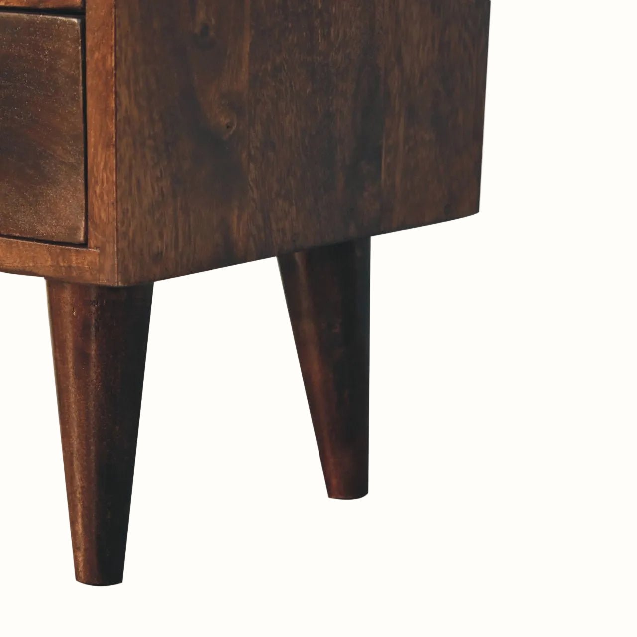 Fogel Open Bedside Table, Small - California Walnut Bedside Tables - Bokel Home