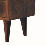 Fogel Open Bedside Table, Small - California Walnut Bedside Tables - Bokel Home
