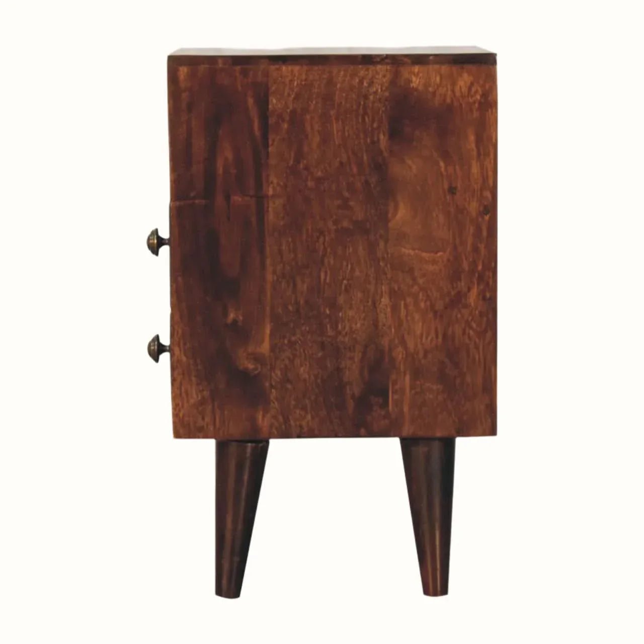 Fogel Open Bedside Table, Small - California Walnut Bedside Tables - Bokel Home