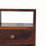 Fogel Open Bedside Table, Small - California Walnut Bedside Tables - Bokel Home