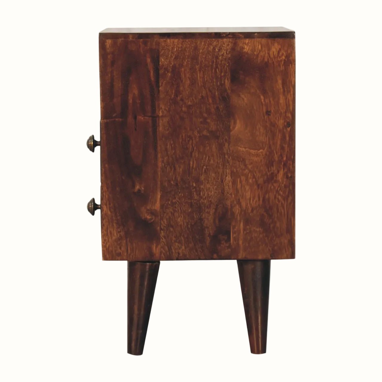 Fogel Open Bedside Table, Small - California Walnut Bedside Tables - Bokel Home