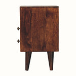 Fogel Open Bedside Table, Small - California Walnut Bedside Tables - Bokel Home