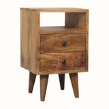 Fogel Open Bedside Table, Small - Natural Bedside Tables - Bokel Home