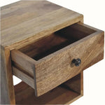 Fogel Open Floating Bedside Table - Natural Bedside Tables - Bokel Home