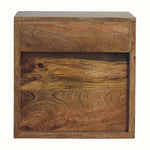 Fogel Open Floating Bedside Table, Small - Natural Bedside Tables - Bokel Home