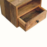 Fogel Open Floating Bedside Table, Small - Natural Bedside Tables - Bokel Home
