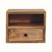 Fogel Open Floating Bedside Table, Small - Natural Bedside Tables - Bokel Home