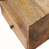 Fogel Open Floating Bedside Table, Small - Natural Bedside Tables - Bokel Home