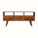 Fogel Open Triple Shelf TV Stand - Chestnut TV Stands - Bokel Home