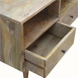 Fogel Open Triple Shelf TV Stand, Large- Natural TV Stands - Bokel Home