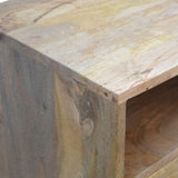 Fogel Open Triple Shelf TV Stand, Large- Natural TV Stands - Bokel Home