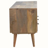 Fogel Open Triple Shelf TV Stand - Natural TV Stands - Bokel Home