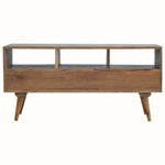 Fogel Open Triple Shelf TV Stand - Natural TV Stands - Bokel Home